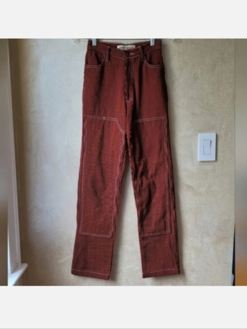 LYKKE WULLF WORKWEAR STRIPED JEANS